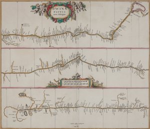 A New Description of the Dvina River by Johannes Janssonius Waasbergen